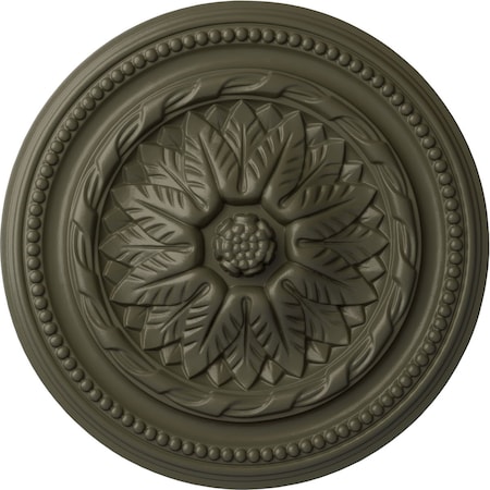 Ekena Millwork Wigan Ceiling Medallion, Hand-Painted Witch Hazel, 16"OD x 2 1/4"P CM16WGWHF